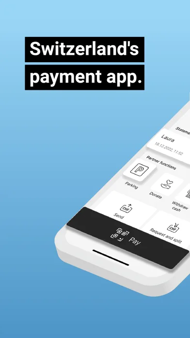 prepaid TWINT & other banks screenshot 1