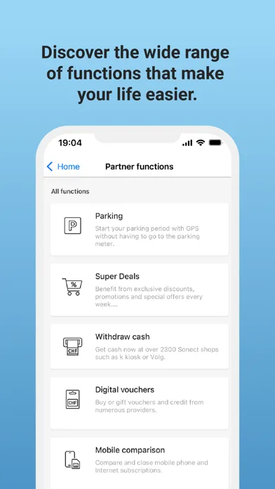 prepaid TWINT & other banks screenshot 4