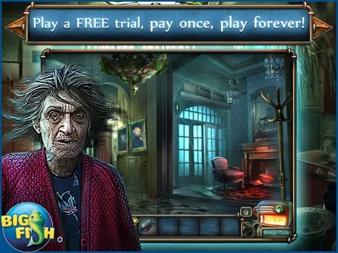 Haunted Hotel: Death Sentence HD - A Supernatural Hidden Objects Game screenshot 1