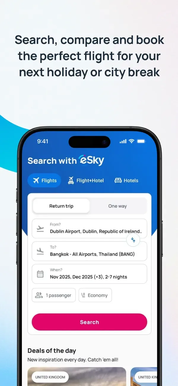 eSky - Cheap Flights & Travel screenshot 2