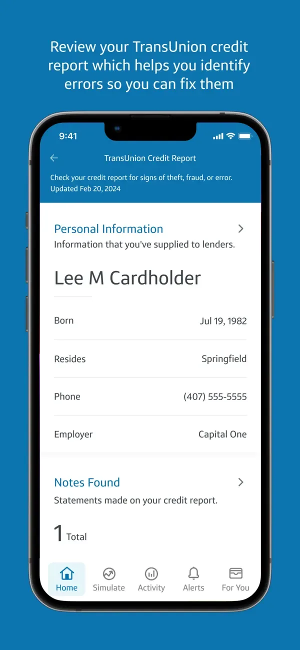Capital One CreditWise screenshot 3