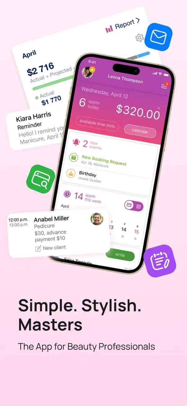 Masters Pro: Scheduling App screenshot 1
