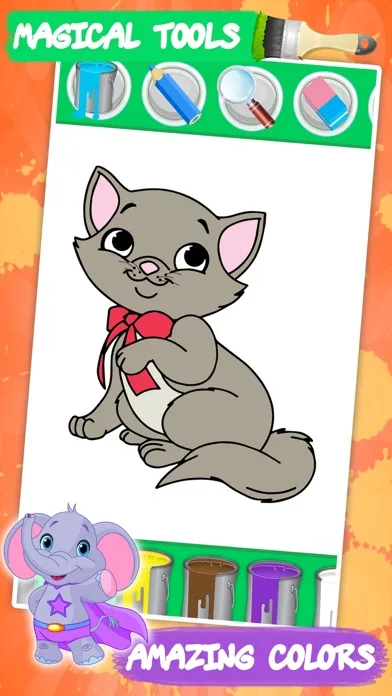 Coloring book: Draw Animals screenshot 2