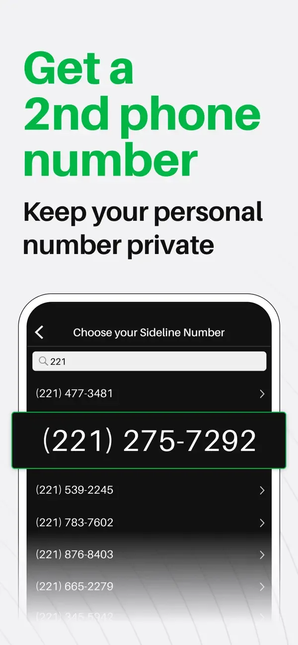 Sideline: Private 2nd Number screenshot 1