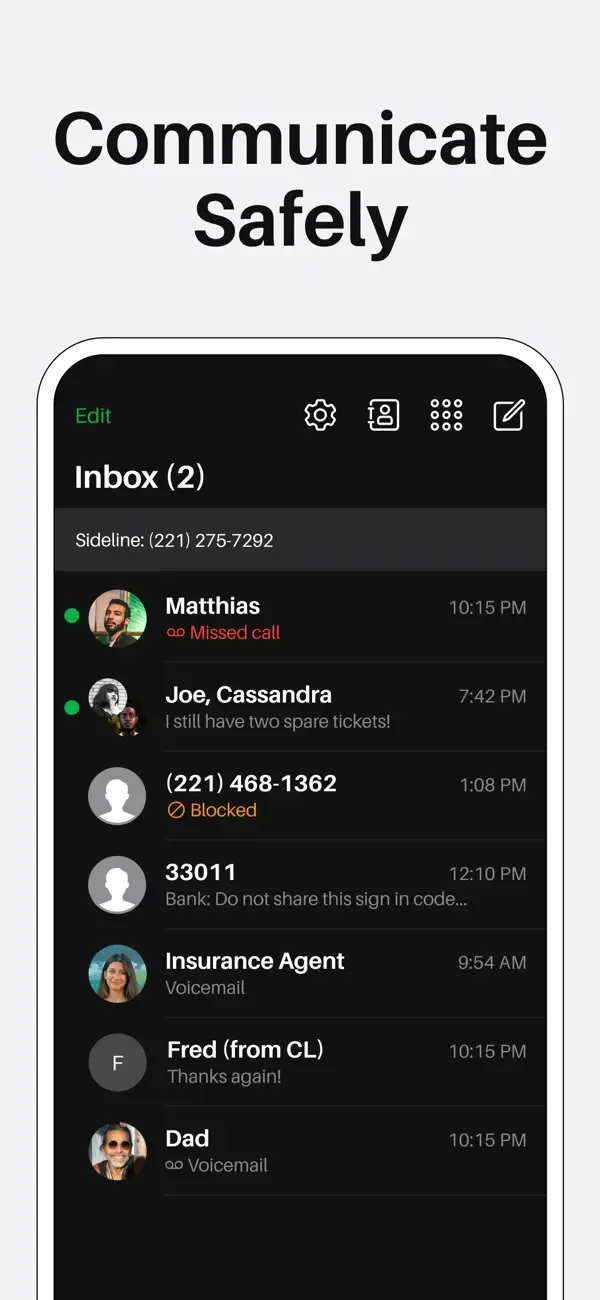 Sideline: Private 2nd Number screenshot 4