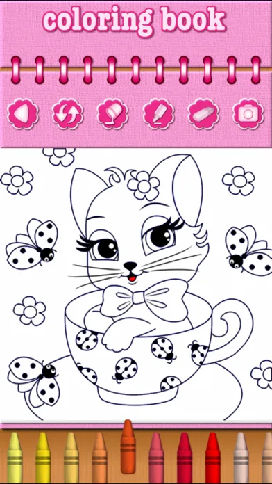 Cat Kitty Kitten Coloring Book screenshot 2
