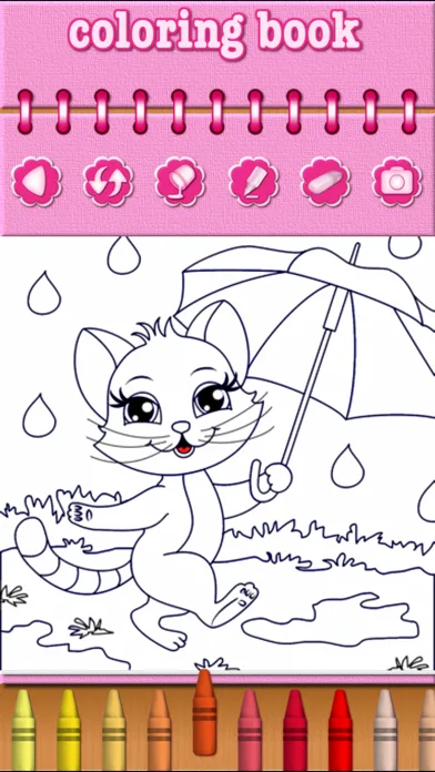 Cat Kitty Kitten Coloring Book screenshot 4