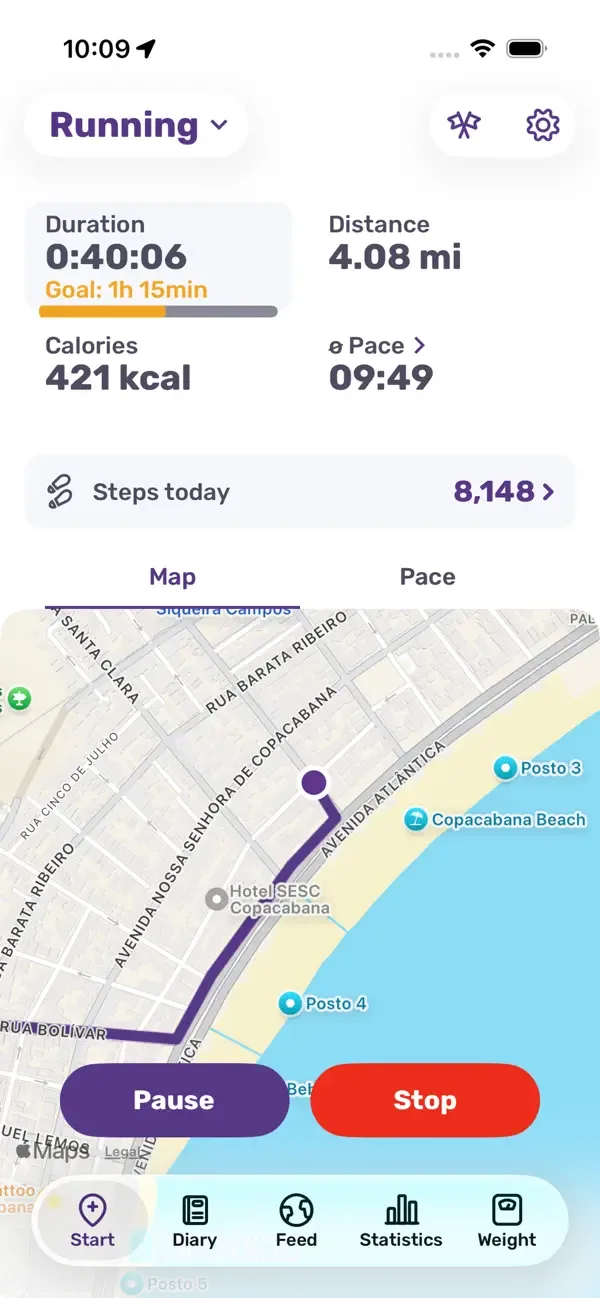 Running Tracker App – FITAPP screenshot 1