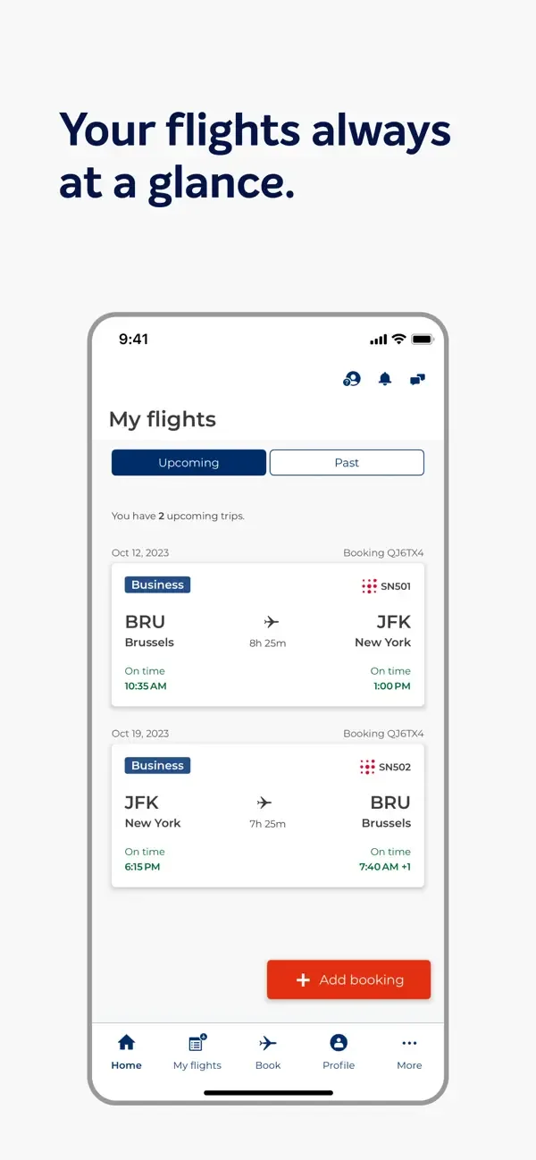 Brussels Airlines screenshot 5