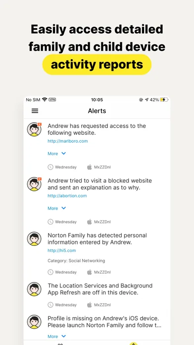 Norton Family Companion App screenshot 5