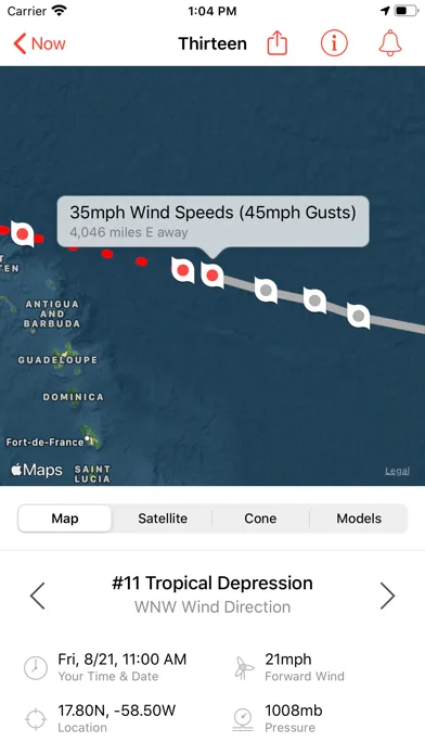 My Hurricane Tracker Pro screenshot 1