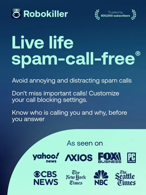 Robokiller: Spam Call Blocker screenshot 1