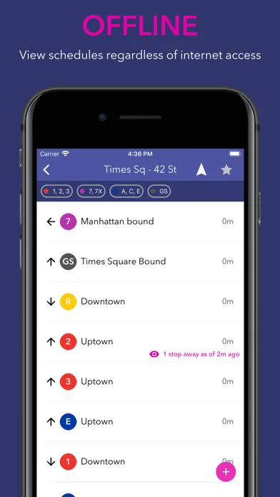SUBWAY:NYC - Map + Train Times screenshot 2