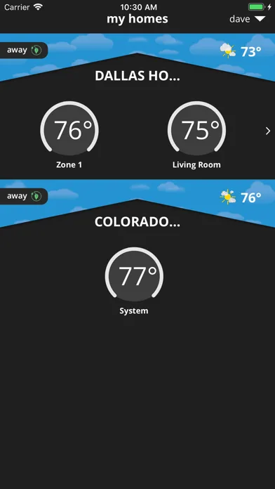 (S30/E30/M30) iComfort T-Stat screenshot 2
