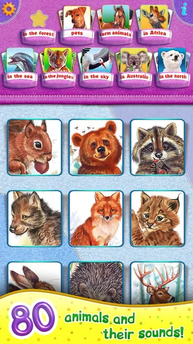 Animals words for kids! Rhymes screenshot 1