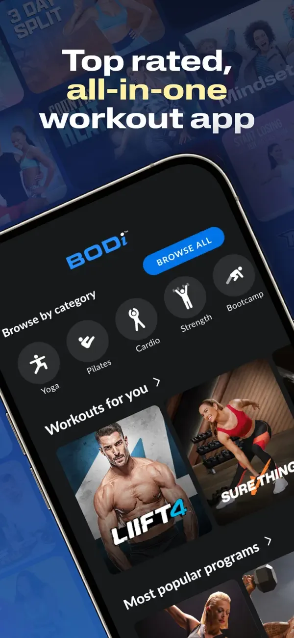 BODi Home Fitness & Workouts screenshot 1