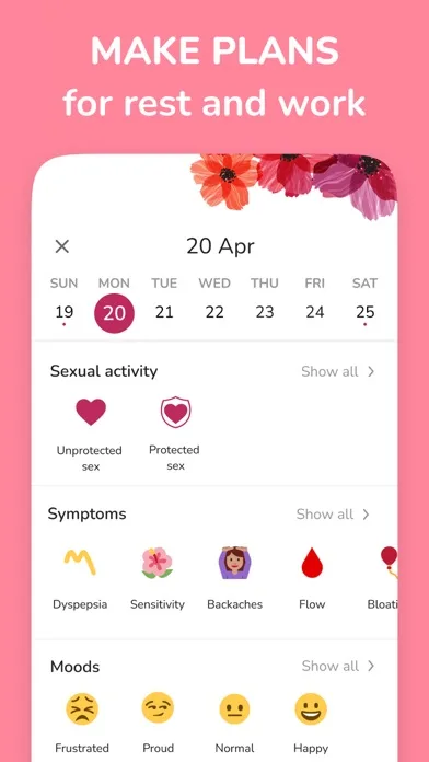 Period Tracker and Calendar screenshot 2