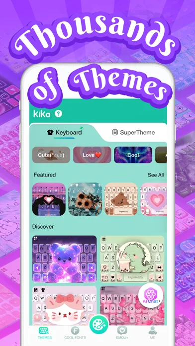 Kika Keyboard: Custom Themes screenshot 1