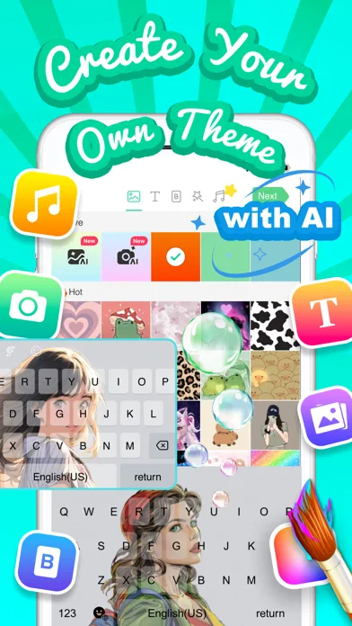 Kika Keyboard: Custom Themes screenshot 2