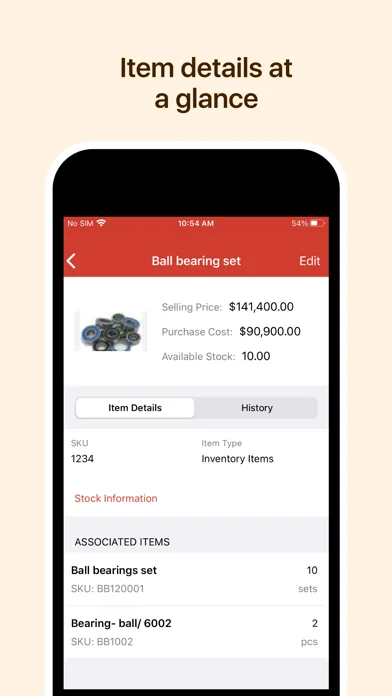 Zoho Inventory Management App screenshot 1