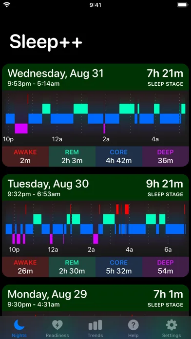Sleep++ screenshot 1
