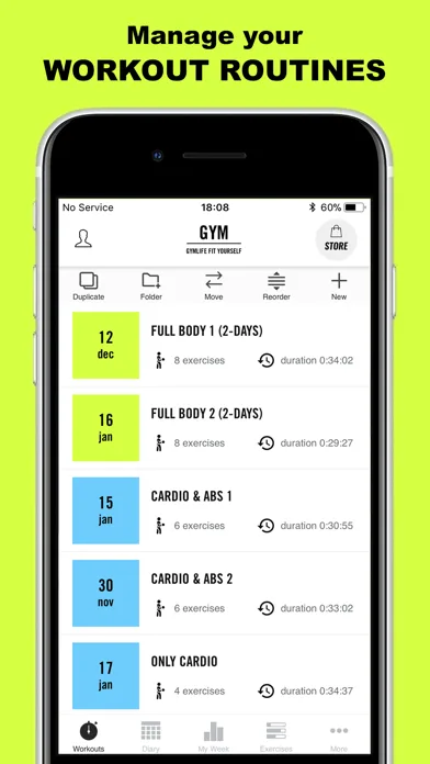 Workout Planner - Gym Life screenshot 1