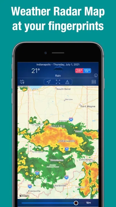 Doppler Radar - Live Rain Map screenshot 1