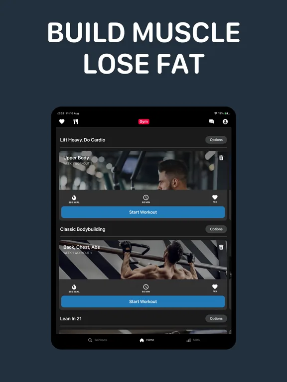Gym Workout Planner - Gym Plan screenshot 1