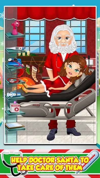 Mommy's Christmas Baby Doctor Salon - My Santa Spa Make-Up Games! screenshot 2