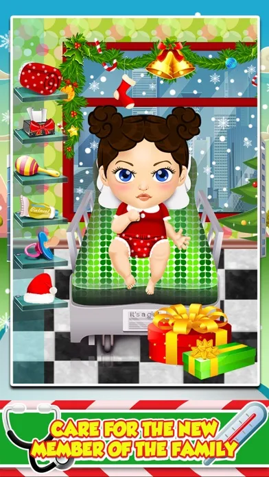 Mommy's Christmas Baby Doctor Salon - My Santa Spa Make-Up Games! screenshot 3