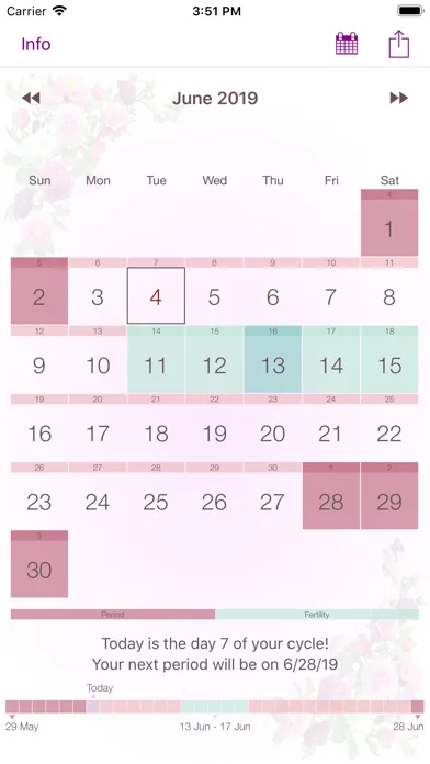 My Period Calendar screenshot 1