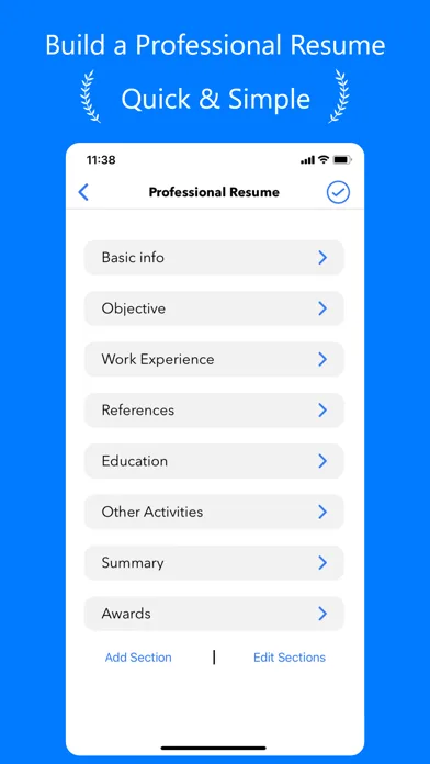 Resume Builder⁺ screenshot 1