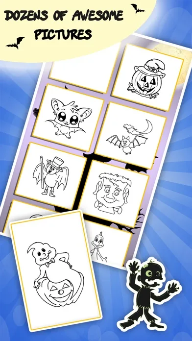 Coloring book : Draw Halloween screenshot 3