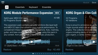 KORG Module screenshot 2