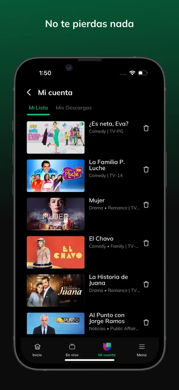 Univision Now screenshot 5