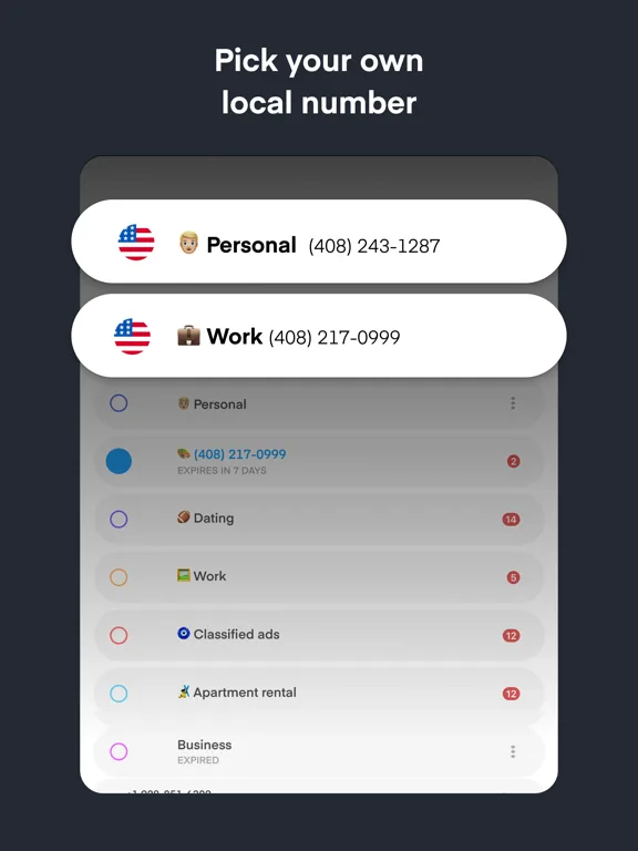 Phoner: Second Phone Number screenshot 2