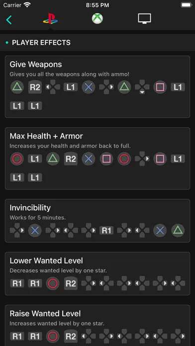 All Cheats for GTA V (5) screenshot 2