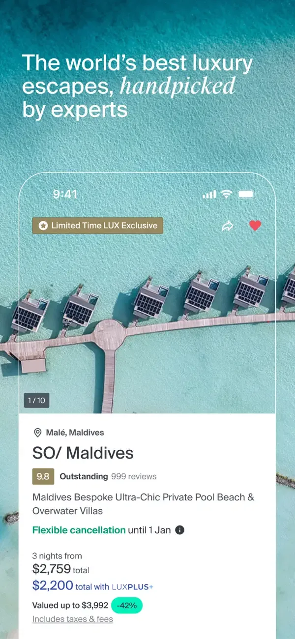 Luxury Escapes: Travel Deals screenshot 1