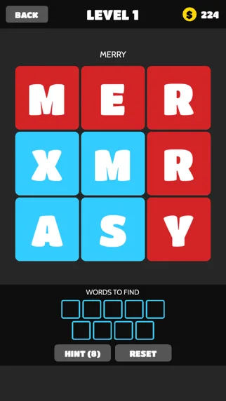 Word Crush - Christmas Brain Puzzles Free by Mediaflex Games screenshot 1