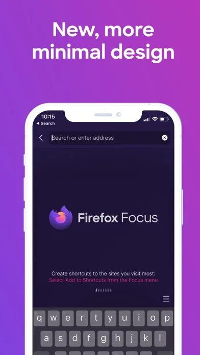 Firefox Focus: Privacy browser screenshot 1
