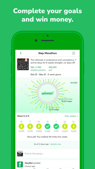 StepBet: Walk, Get Active, Win screenshot 1