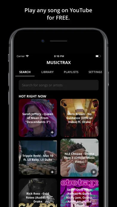 Musictrax - Unlimited Music screenshot 1