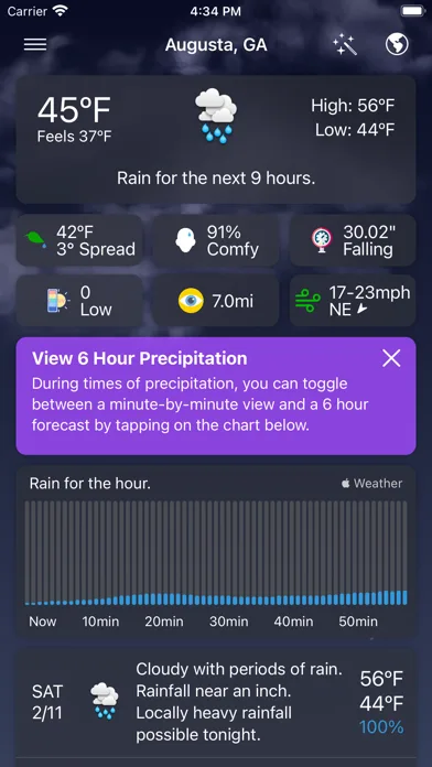 Forecast Bar - Weather + Radar screenshot 1