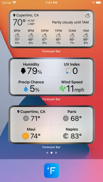 Forecast Bar - Weather + Radar screenshot 2