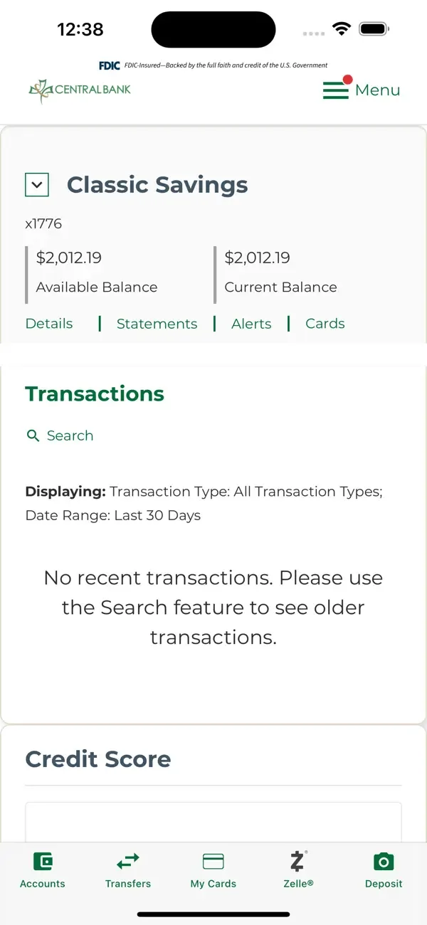 Central Bank Mobile Banking screenshot 3