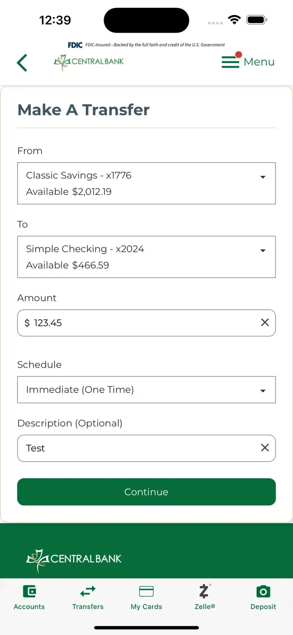 Central Bank Mobile Banking screenshot 5