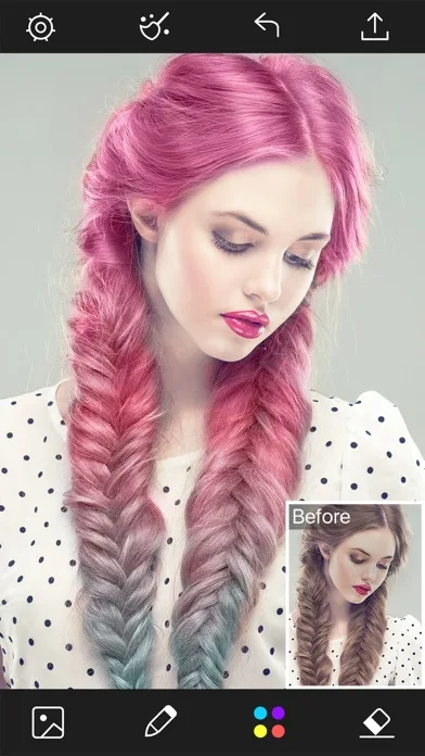 Hair Color Changer - Styles Salon & Recolor Booth screenshot 1
