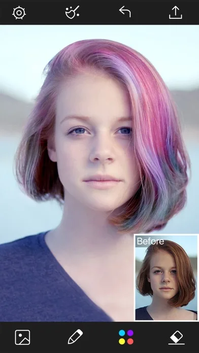 Hair Color Changer - Styles Salon & Recolor Booth screenshot 3