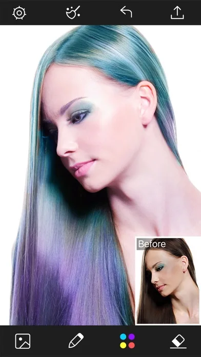 Hair Color Changer - Styles Salon & Recolor Booth screenshot 4
