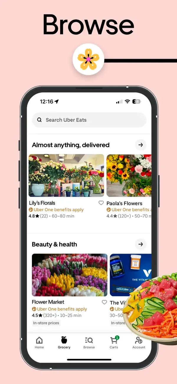 Uber Eats: Food & Groceries screenshot 2